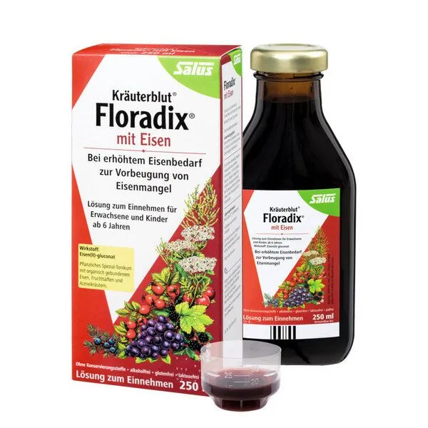 Salus Salus Kräuterblut Floradix mit Eisen (250ml) – Produktbild 1 von 1