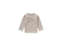 Noppies Wickelshirt Langarm Nanyuki taupe melange rip Gr. 56 – Produktbild 1 von 1