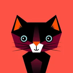 Photocircle Photocircle Poster / Leinwandbild - Kinderzimmer-Katze Illustration für Kinder – Produktbild 1 von 1