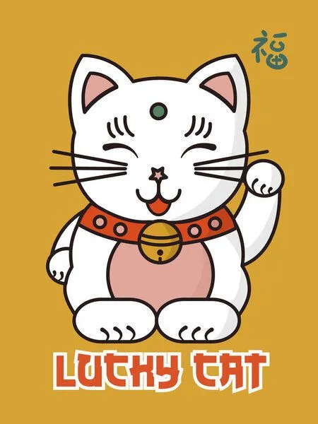 Photocircle Photocircle Poster / Leinwandbild - Lucky Cat no2 – Produktbild 1 von 4