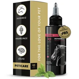 Peticare Peticare Anti-Läuse & Haarlinge Spray für Pferde, unterstützt bei Juckreiz 100 ml – Produktbild 1 von 1