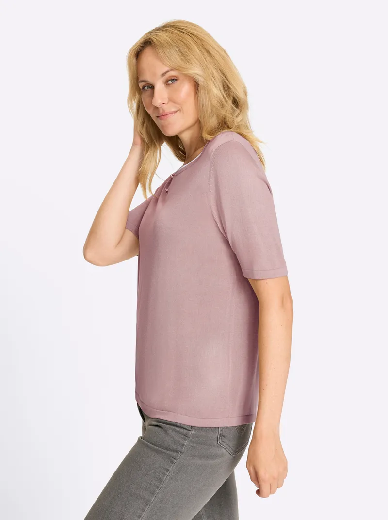 Witt Kurzarmpullover, Hortensie-weiß, – Produktbild 2 von 2