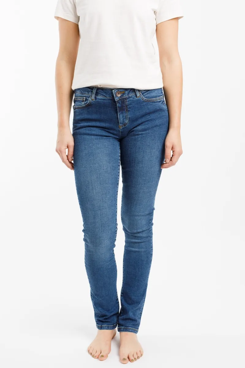 TORLAND TORLAND Damen vegan Slim Jeans Regular Teresa, Blau, – Produktbild 2 von 2