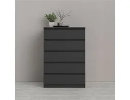 Home affaire Kommode Naia - 5 Schubladen & grifflose Front, Made in Denmark (Breite 77 cm / Höhe 111 cm, in mehreren Farben), Skandinavisches Design, viel Stauram für ein ordentliches Zuhause – Produktbild 1 von 1
