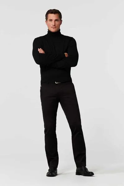 Meyer MEYER Soft Cotton Chino, Schwarz (schwarz), – Produktbild 2 von 4