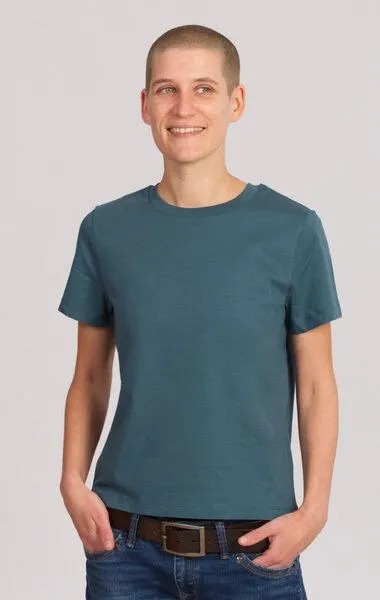 Life-Tree Life-Tree Fairwear Organic Basic Shirt Women Stargazer, Blau, – Produktbild 2 von 4