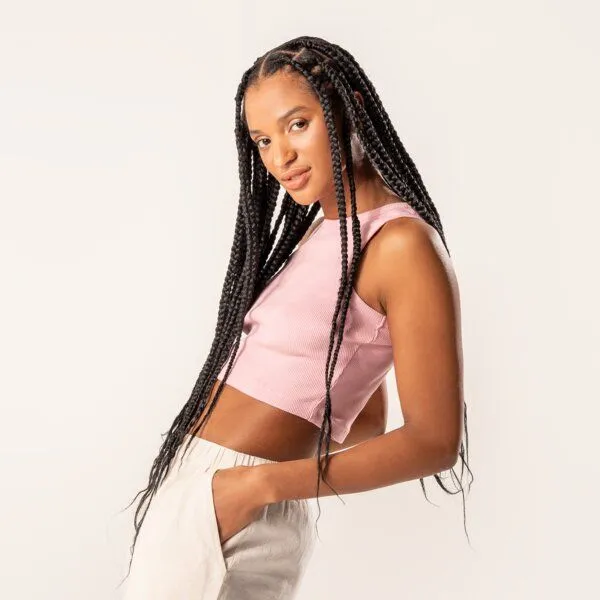 trueStory trueStory Ripp-Crop-Top - DEMI, Blush (rot), – Produktbild 2 von 4