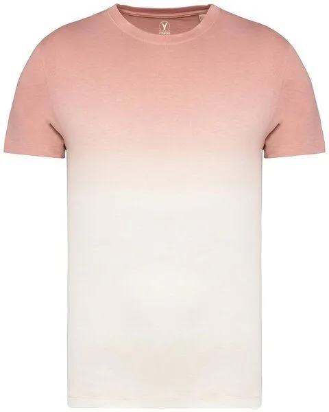 YTWOO YTWOO Nachhaltiges Unisex-Dip-Dye-T-Shirt aus Bio-Baumwolle, Rose, – Produktbild 1 von 4