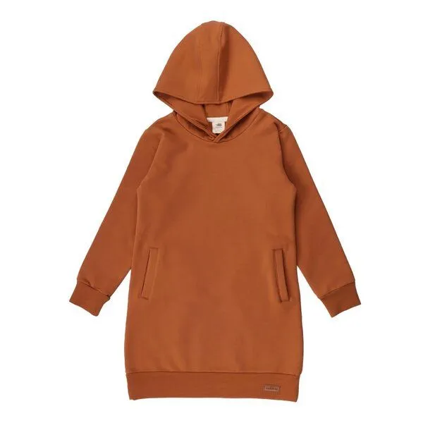 Walkiddy Walkiddy Baby Kapuzenkleid GOTS zertifiziert, braun, Langarm, Bio-Baumwolle, weich – Produktbild 1 von 1