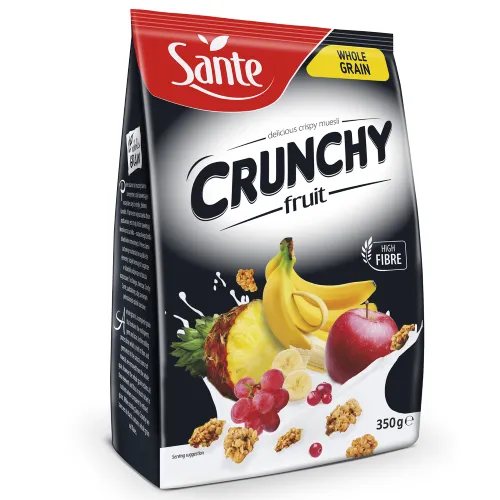 Sante Sante Crunchy Frühstückscerealien 350 g Bananenschokolade – Produktbild 1 von 1