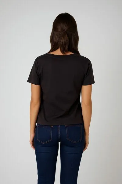TORLAND TORLAND Damen T-Shirt ELLA PREMIUM, Schwarz (black), – Produktbild 3 von 3