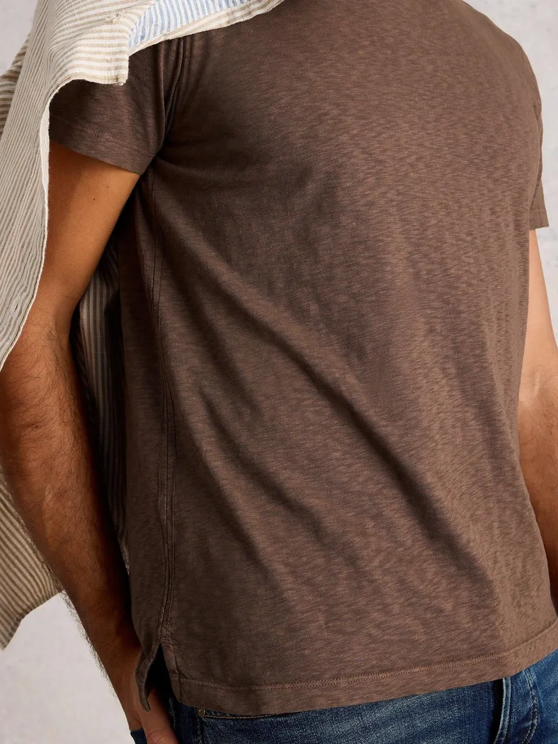 White Stuff T-Shirt Abersoch - M/R, Mittelbraun, – Produktbild 3 von 4