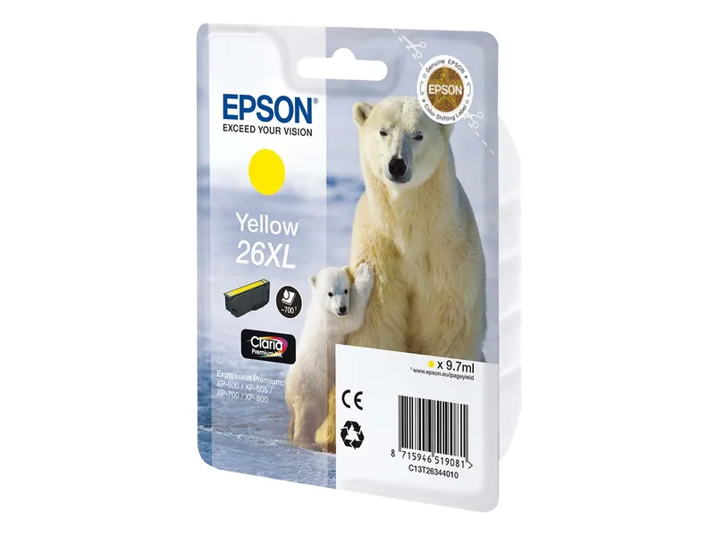 Epson Epson Tintenpatrone 26 XL gelb – Produktbild 2 von 2