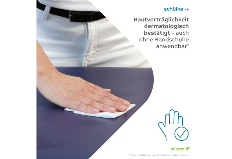 SCHÜLKE & MAYR SCHÜLKE & MAYR mikrozid® universal p wipes free line - Desinfektionstücher 114 Tücher Oberflächen-Desinfektionsmittel – Produktbild 5 von 5