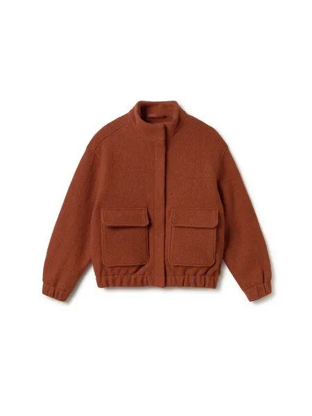 TWOTHIRDS TWOTHIRDS Jacke aus gekochter Wolle Bushmill, Burnt orange, – Produktbild 1 von 3