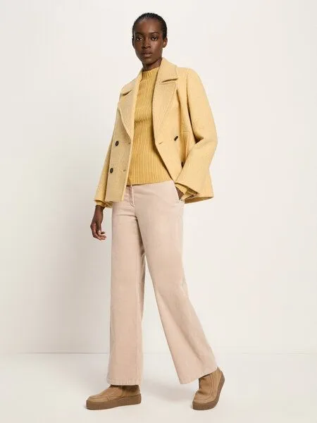 LANIUS LANIUS Cabanjacke aus Schurwolle, Honey melange, – Produktbild 2 von 4
