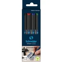 Schneider Schneider 4er-Set Universalmarker "Maxx 222 F", farbig sortiert – Produktbild 2 von 2