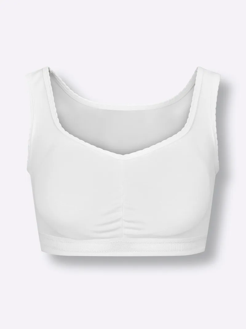 wäschepur Bustier, 2x weiß, – Produktbild 1 von 2