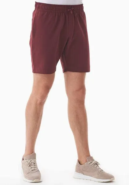 ORGANICATION ORGANICATION SAHIN | Leichte Sweatshorts aus Bio-Baumwolle, Bordeaux, – Produktbild 2 von 4
