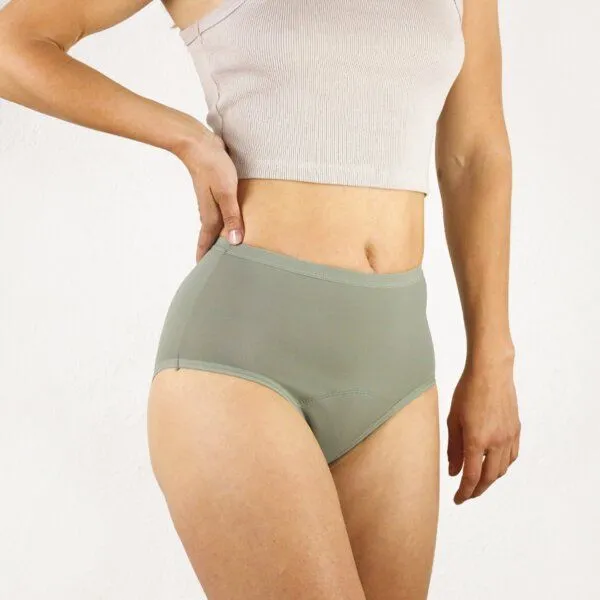 MYLILY MYLILY High Waist Salbei - Periodenunterwäsche aus Baumwolle – Produktbild 4 von 4