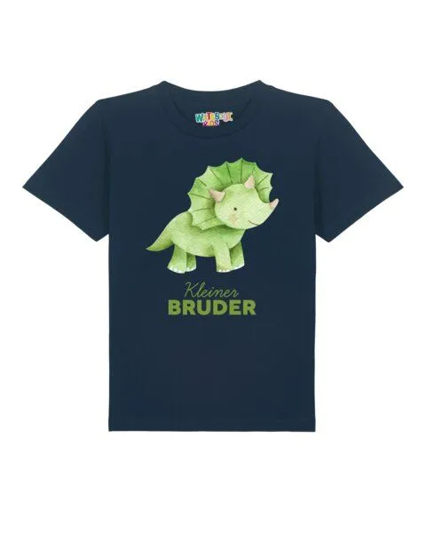 watabout.kids watabout.kids T-Shirt Kinder Dinosaurier 01 Kleiner Bruder, French navy, – Produktbild 1 von 2