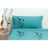 Hirschkind Hirschkind Bio-Kissenbezug 'Schilf' türkis 80*40 cm – Produktbild 1 von 1