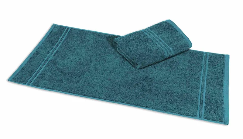 aurora Objektwäsche Badetücher Gästetuch Rio 30x50cm - 450 g/m² petrol, Blau, – Produktbild 2 von 2