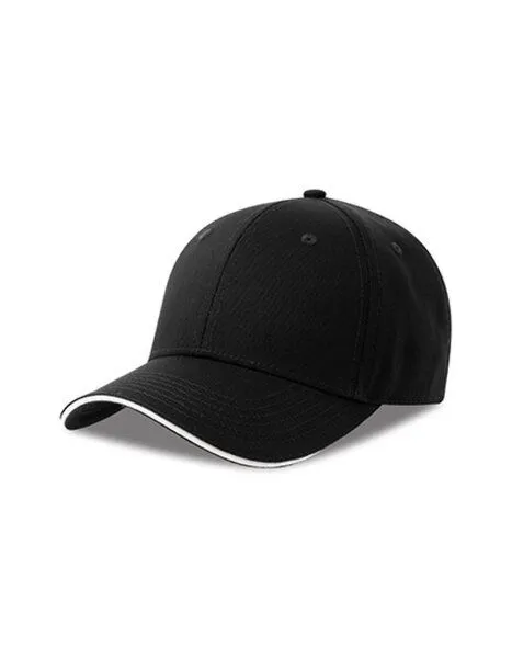 Atlantis Headwear Atlantis Headwear Damen / Herren Sport Cap Baumwolle Metallverschluss, Schwarz, – Produktbild 1 von 2