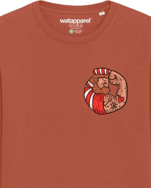 watapparel watapparel Sweatshirt Unisex Seemann, Heritage brown, – Produktbild 3 von 3