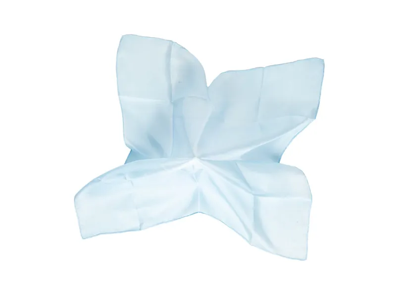 Wollmanufaktur Filges Seidentuch, 90 x 90 cm hellblau, Blau, – Produktbild 2 von 2