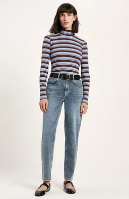 LANIUS Lanius Damen vegan Top Coltrui Schokoladenbraun Mehrfarbig – Produktbild 1 von 1