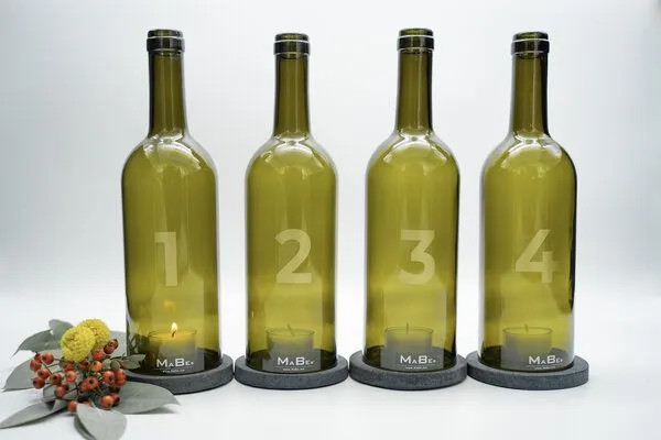 MaBe MaBe Nachhaltiger Adventskranz ohne zu Nadeln am 4. Advent wie am 1. – Produktbild 3 von 4