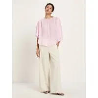 LANIUS LANIUS Bluse mit Kräuseln aus Ramie, Orchid, – Produktbild 1 von 1