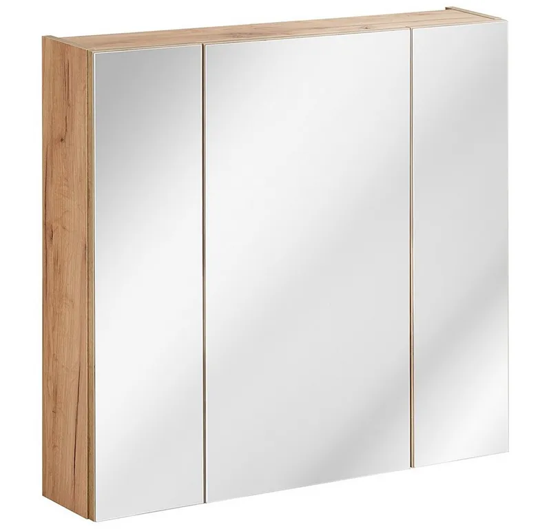 Lomadox Spiegelschrank TOSKANA-56, Braun, – Produktbild 3 von 5