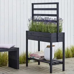 4betterdays 4betterdays Hochbeet mit Ablage aus massivem Kiefer- & Fichtenholz 88x37x79 cm – Produktbild 1 von 1