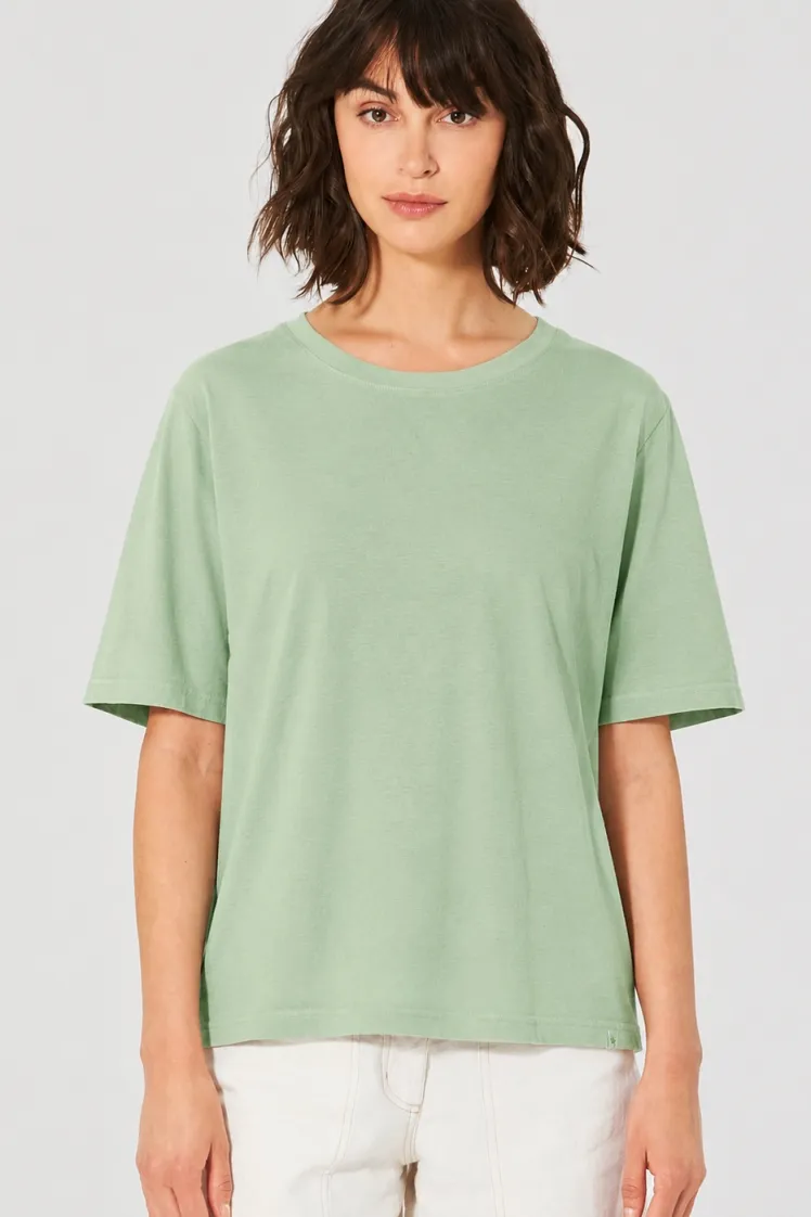 HempAge Hempage Damen vegan T-Shirt Kombination In Mintgrün, Grün, – Produktbild 2 von 2