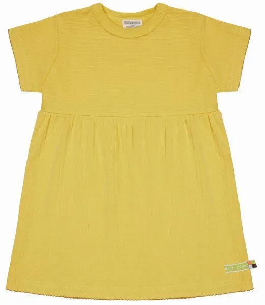 loud + proud loud + proud Babys & Kinder Kleid Derby Rib, GOTS-zertifiziert, Gold, – Produktbild 2 von 2