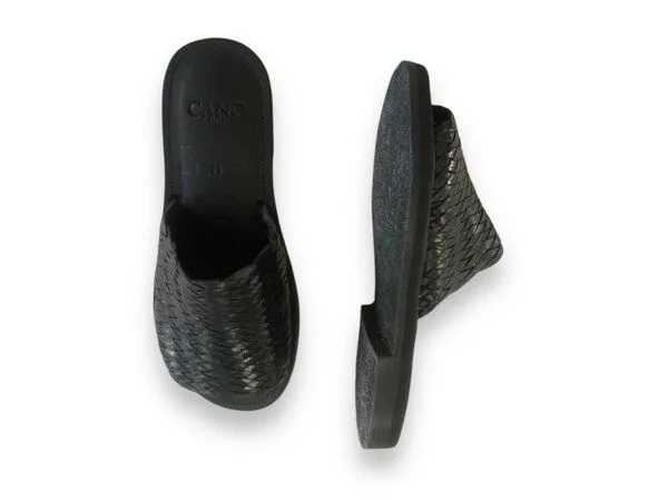 CANO CANO Slipper Sandale LAURA, Schwarz, – Produktbild 4 von 4