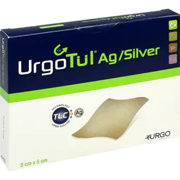 Urgo URGOTÜL Silver 5x5 cm Wundgaze 10 St Wundgaze – Produktbild 1 von 1