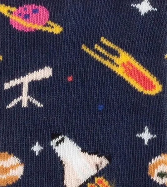 DillySocks DillySocks Kindersocken Lil Galactic Adventure aus Biobaumwoll-Mix, Mehrfarbig, – Produktbild 2 von 3