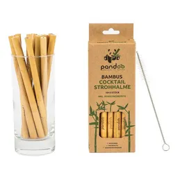 pandoo Bambus Set - pandoo Bambus Tücher und Cocktail-Strohhalme – Produktbild 1 von 1