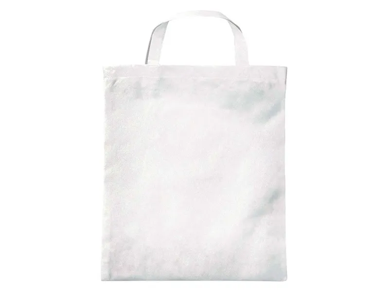 PP-Taschen, weiß 38x42 cm mit zwei kurzen Henkeln – Produktbild 1 von 1