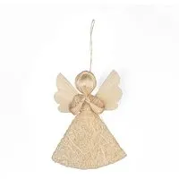 El Puente El Puente Deko-Anhänger "Engel" | Fair Trade & Handmade aus Philippinen, Natur, – Produktbild 1 von 1