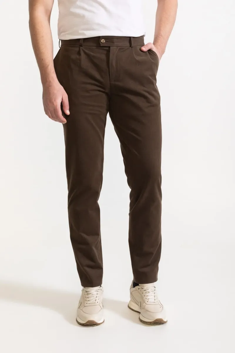 De IONESCU De IONESCU Herren vegan Hose Chesler, Olivgrün, – Produktbild 2 von 2