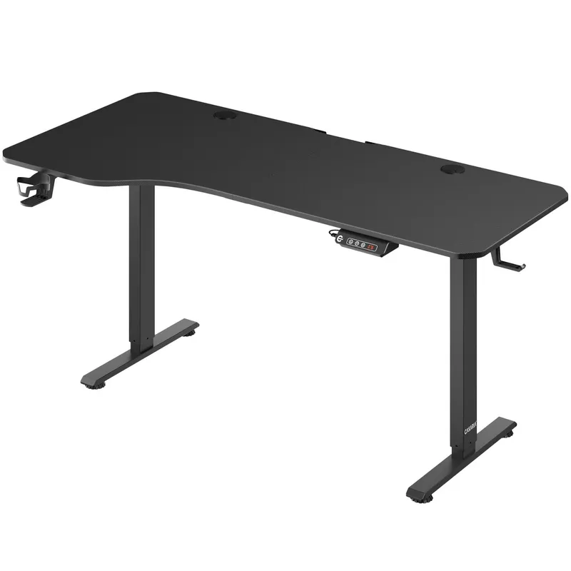 Casaria® Casaria Casaria Höhenverstellbarer Schreibtisch Schwarz 160x75x73-118cm – Produktbild 1 von 1