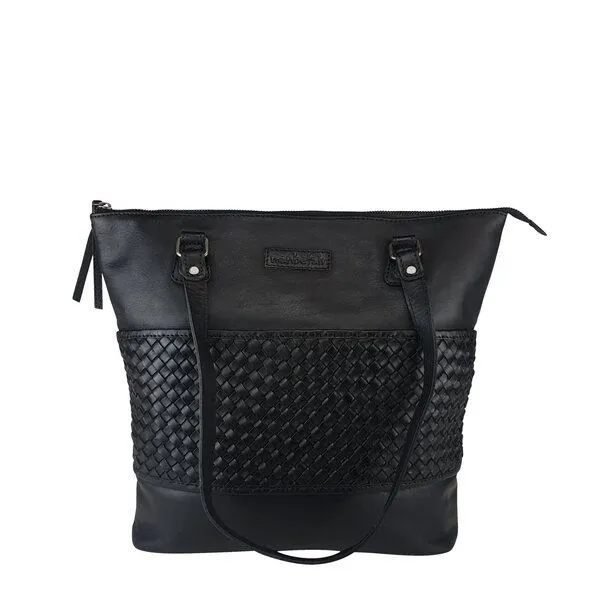 manbefair manbefair Shopper Göteborg Leder, Schwarz, – Produktbild 1 von 3