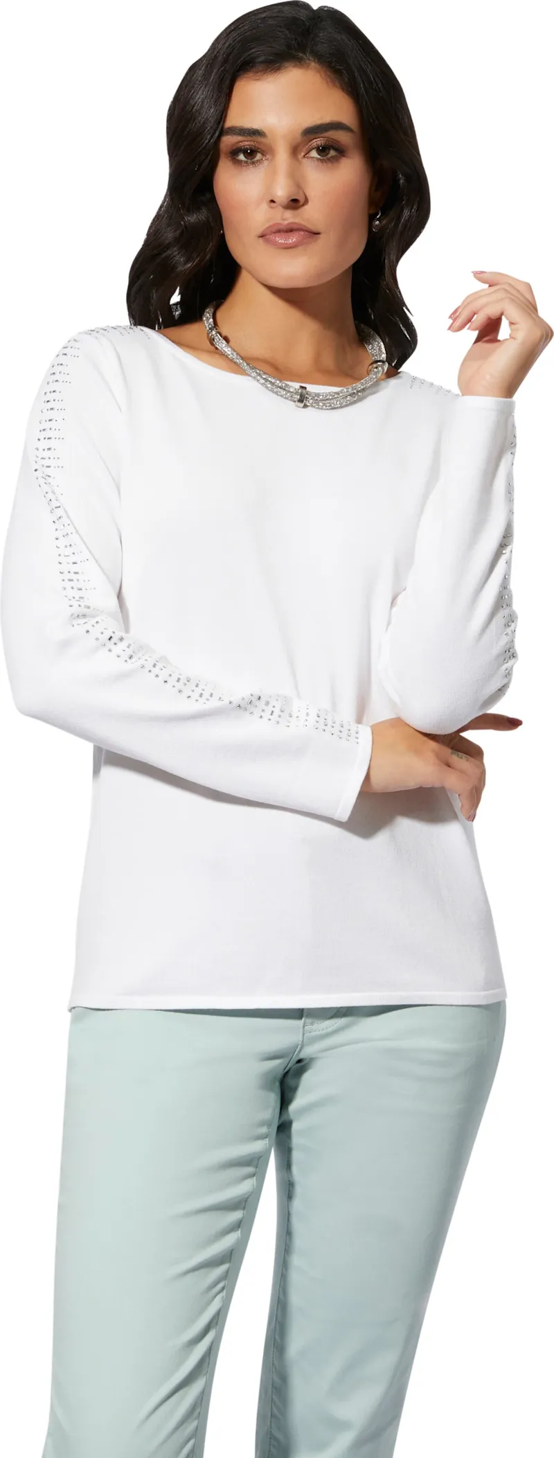 Witt Langarm-Pullover, Ecru, – Produktbild 2 von 2