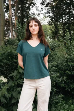 Lucid Collective Lucid Collective Damen vegan T-Shirt Harmony Türkis – Produktbild 1 von 1