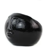 Mitienda Shop Mitienda Shop Blumentopf aus Ton Gesicht Used Lookin verschiedenen Farben und Größen, Schwarz, – Produktbild 1 von 1