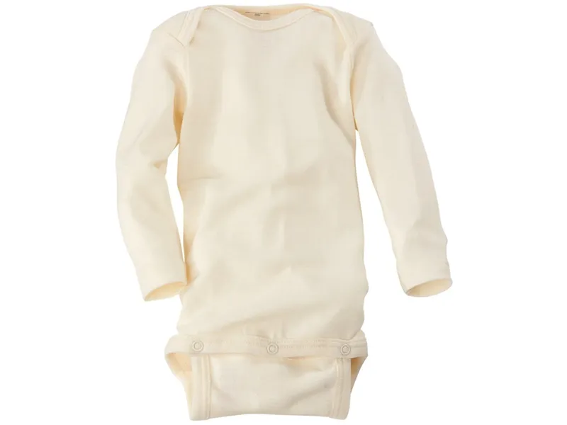 Cosilana Cosilana Baby Body Langarm Wolle Seide natur Gr. 74/80, Natur, – Produktbild 1 von 2